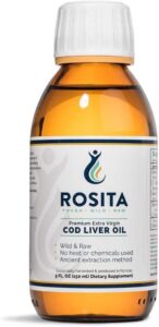 Bottle of Rosita cod liver oil